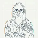 Line-art illustration of Navjot Bling